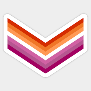 chevron - lesbian Sticker